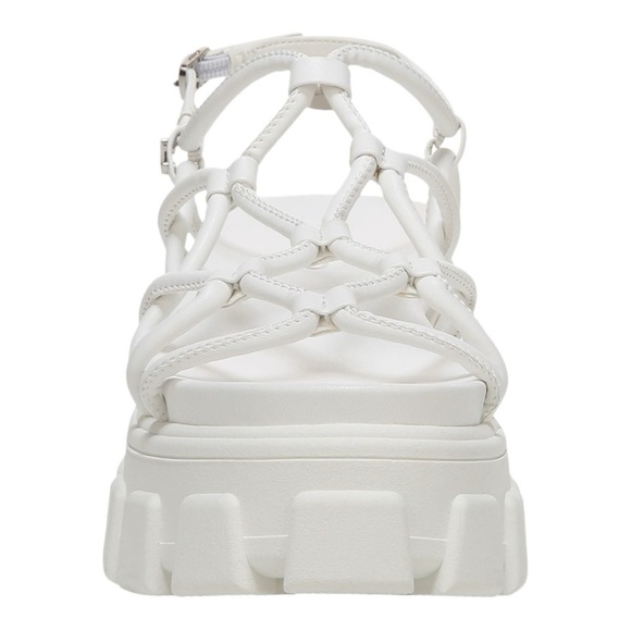Circus by Sam Edelman Women's White Greyson Strappy Platform Sandal Size 8 - Picture 7 of 9